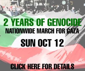 2 years of genocide nationwide march for gaza sunday october 12
