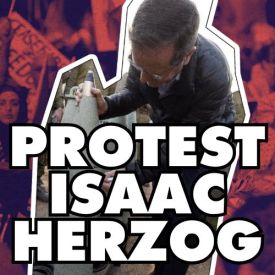 protest isaac herzog