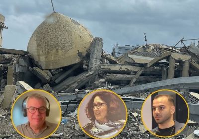 Gaza mosque with ES2025 panel