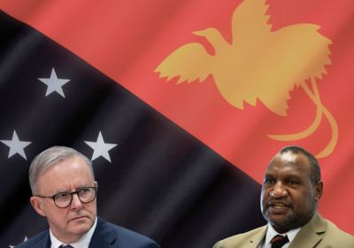 Australian PM Anthony Albanese and PNG PM James Marape
