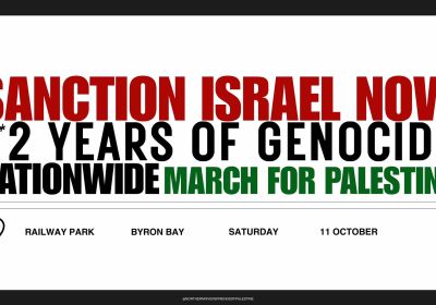 Byron Bay Palestine rally