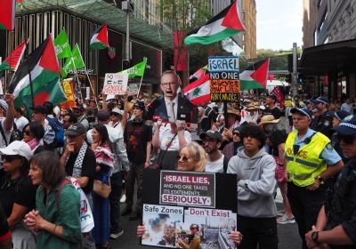 protesters in sydney