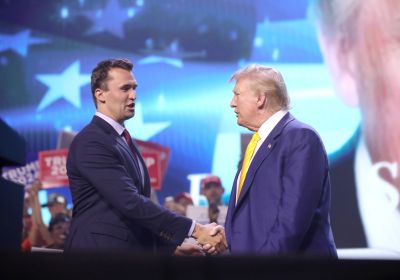 Two men shaking hands