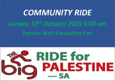 Banner image for Community Ride in solidarity with Great Ride of Return - Adelaide 12/10/2025