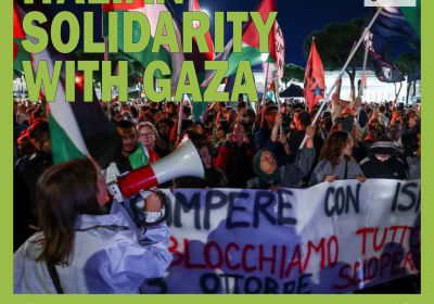 Italian union solidarity with the Sumud Flotilla