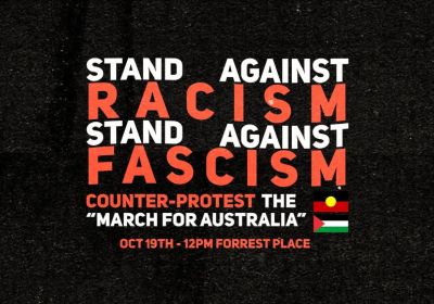 Image promoting rally against racism