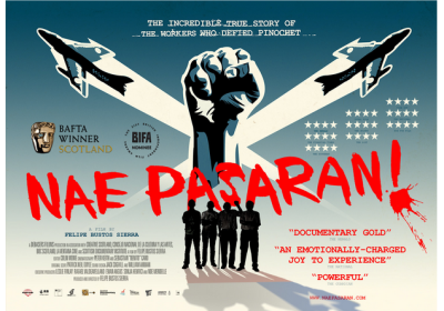 Promotional graphic for the documentary Nae Pasaran