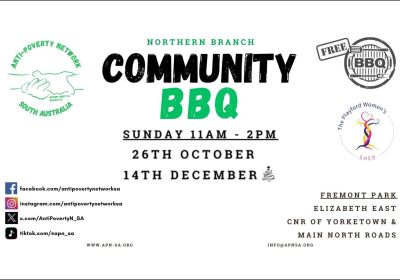 Graphic: APNSA Northern Branch Free Community BBQ 26/10/2025
