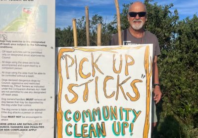 Clean up beach