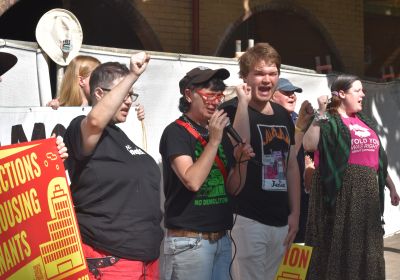 housing protesters 