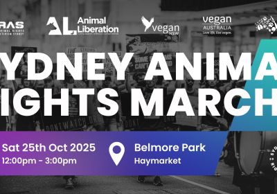 sydney animal rights march 2025 poster