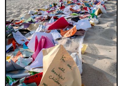 Paper kites for Palestine