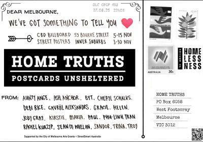HOME TRUTHS - Flyer for writers + community