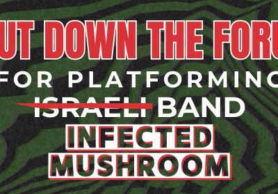 Graphic for protest 'Shut Down The Forum' Naarm 03/11/2025