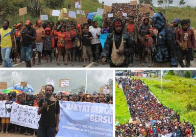 Protest in Intan Jaya