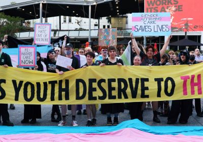 Trans youth deserve to thrive, Magan-djin/Brisbane, October 29