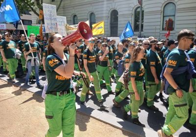 Vic forest firefighters