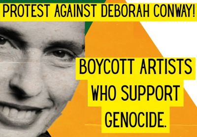 Graphic for Protest Against Deborah Conway 07/11/2025