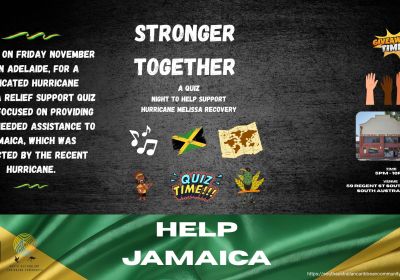 Graphic for event Stronger Together Quiz Night on 28/11/2025, Box Factory, Tarntanya
