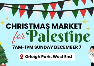 Graphic for event Christmas Market for Palestine on 07/12/2025, West End, Magan-djin
