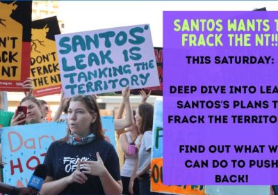 Graphic for No New Gas Coalition NT Meeting, 06/12/2025, 2/1 Travers St Darwin