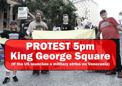 Emergency protest 5pm on the day of any US strike on Venezuela