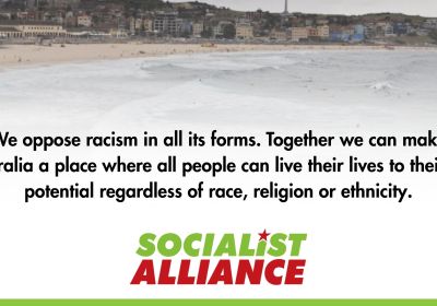 socialist alliance opposes racism in all its forms 