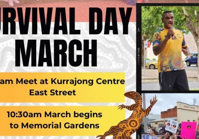 Graphic for Survival Day March 2025 – Narrungdera/Narrandera, 26/01/2025