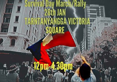 Graphic for event Survival Day March and Rally 26/01/2023 Tarntanyangga