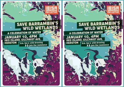 Graphic for event Save Barrambin's Wild Wetlands 4pm 10/01/2026 Victoria Park Brisbane