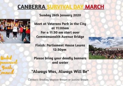Canberra Survival Day March 26/01/2020