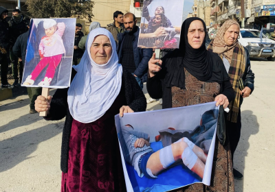 Rojava protest against Aleppo seige