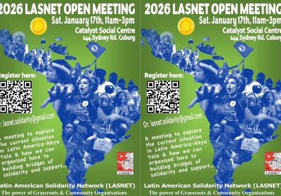 Graphic for event LASNET Open Organising meeting, 11am-3pm 17/01/2026 Catalyst Social Centre Coburg