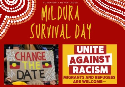 Graphic for event: Mildura Survival Day 2026, 11am-1pm 26/01/2026 Mildura