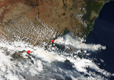 fires in Vic NASA