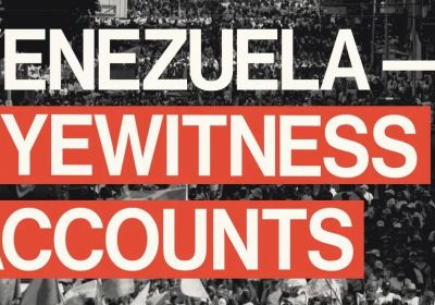 Graphic for webinar event: Venezuela Eyewitness Accounts 12pm AEST 17/01/2026