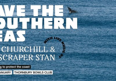 Graphic for event A Gig for the Southern Seas, 7pm-10:30pm AEDT 24/01/2026 Thornbury Bowls Club