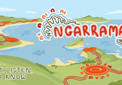 Graphic for event Ngarrama 2026, 7pm-9pm 25/01/2026 King Edward Park Muloobinba