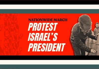 Artwork and graphic for event Nationwide March: Protest Israel's President, February 2026