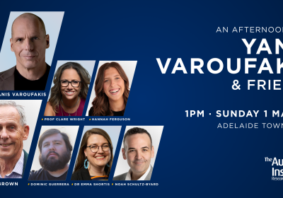 an evening with Yanis Varoufakis