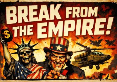 Slopic for event Break From The Empire! Rally 6pm 05/02/2026 Beehive Corner, Rundle Mall, Tarntanya SA 5000