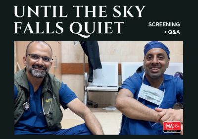 Artwork and graphic for evemt Until the Sky Falls Quiet – Film screening + Q&A, 3pm 21/02/2026  Ferntree Gully Uniting Church, 6 The Avenue, Ferntree Gully VIC 3156