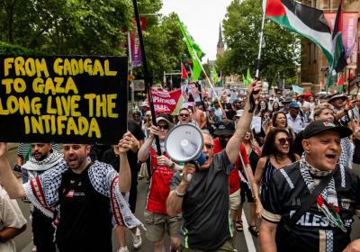 From Gadigal to Gaza, long live the Intifada, Gadigal Country/Sydney, February 1
