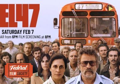 Artwork and graphic for event The 47 film screening, 6pm dinner, 8pm film 07/02/2026 Federal Film Society, 466 Federal Drive, Federal, NSW 2480