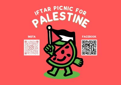 Artwork and graphic for Iftar Picnic for Palestine, 6pm 21/02/2026, Labrador Gold Coast, Kombumerri Country QLD 4215