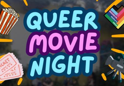 Artwork and graphic for event Queer Movie Night: Celebrating Community Love, 6pm 14/02/2026 House Conspiracy, 42 Mollison St, West End QLD 4101