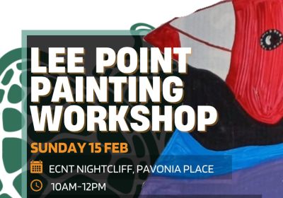 Artwork and graphic for event Lee Point Painting Workshop, 10am-12pm 15/02/2026 ECNT Nightcliff, 4 Pavonia Pl, Nightcliff NT 081