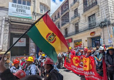 Central Obrera Boliviana protest January 6 2026