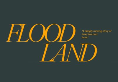 Artwork and graphic for documentary film Floodland