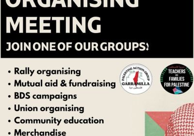 Free Palestine Coalition Garramilla fortnightly organising meeting, fortnightly, Darwin Community Arts, 1 Travers St Coconut Grove NT 0810